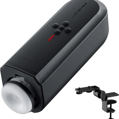 LOVENSE Solace Automatic Male Masturbator Stroker Toys, Hands-Free Electric Masturbators Cup with Adjustable Desk Mount 3D Realistic Pocket Pussy Adult Sex Toys & Games for Men Pleasure