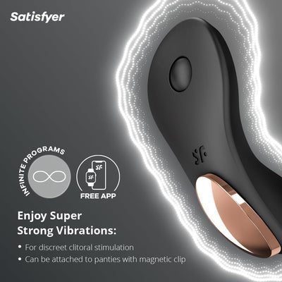 Satisfyer Little Secret Connect App Vibrator Sex Toy | Adult Toys for Women | Panty Vibrator + APP | Vibrating Sexual Pleasure Device | Stimulation Vibrators | Female Wellness Tools | Woman Sextoy