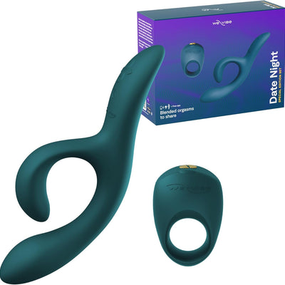 We-Vibe Date Night Couples Sex Toy Kit | G Spot Rabbit Vibrator & Vibrating Cock Ring | App Enabled His & Hers Adult Sex Toys | Dildo Clitoral Stimulator & Penis Ring Vibrator Set | Gifts for Couples