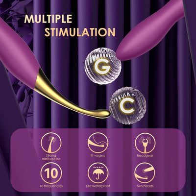 Clitoral Vibrator Sex Toys for Women - SVAKOM Female Squirting Vibrators Clit G-Spot Dildo Nipple Stimulator- High Frequency Personal Massager Wand Adult Sensory Toy 2 Silicone Heads