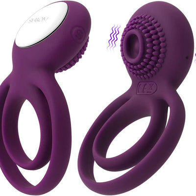 SVAKOM Couples Ring Vibrating Dual Penis Rings Male Adult Sensory Toys Clitoral Vibrator G-Spot Stimulators Waterproof, Rechargeable.