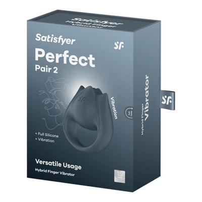 Satisfyer Perfect Pair 2 Vibrator | Adult Sexual Wellness Device for Men | Cock Ring Vibrator | Vibration Device for Sexual Pleasure | Stimulation Vibrators | Sex Toy for Men and Couples