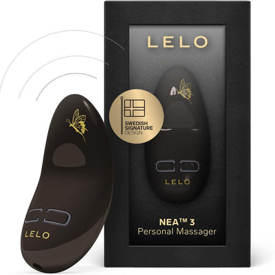 LELO NEA 3 Mini Bullet Vibrator for Woman Female Vibrator Mini Clitoris Vibrator Discreet with 10 Pleasure Settings and Varying Intensities, Pitch Black