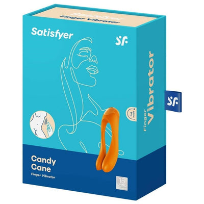 Satisfyer Candy Cane Vibrator Sex Toy | Adult Toys for Women | Best Couple Vibrator | Vibrating Sexual Pleasure Device | Stimulation Vibrators | Female Wellness Tools | Woman Pleasure Sextoy (Orange)