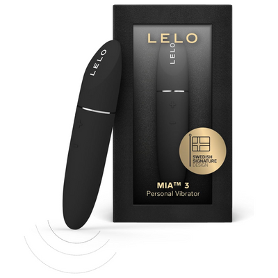 LELO MIA 3 Female Personal Massager, Mini Vibrator Quiet with 8 Pleasure Settings and an Updated Petite Design, Discreet Vibrator Small, Clitoris Vibrator (Black)