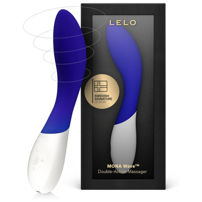 LELO Mona Wave Personal Massager for Women, G Spot Vibrator with WaveMotion Technology, Sex Toy for Women with 10 Vibration Patterns, G Spot Dildo, Female Sex Toy, Blue