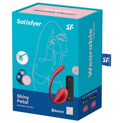 Satisfyer Shiny Petal Connect App Vibrator Sex Toy | Adult Toys for Women | Wearable Vibrator + APP | Vibrating Sexual Pleasure Device | Stimulation Vibrators | Female Wellness Tools | Woman Sextoy