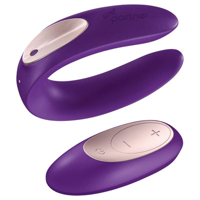 Satisfyer Double Plus Remote Vibrator Sex Toy | Adult Toys for Women | Sexy Couple Vibrator | Vibrating Sexual Pleasure Device | Stimulation Vibrators | Female Wellness Tools | Woman Pleasure Sextoy