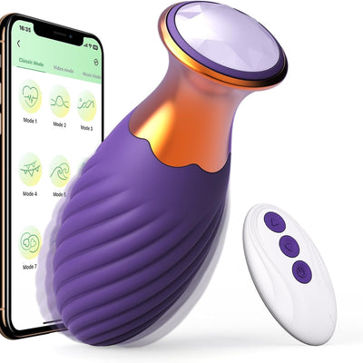 Tracy’s Dog Small Bullet Vibrator for Women, G Spot Vibrator with 9 Vibrations & App Remote Control, Mini Clit Vibrator for Precision G Spot Nipple Stimulation, Adult Sex Toys for Womens Couples