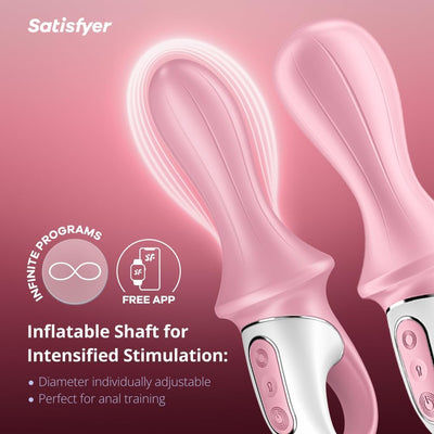 Satisfyer Air Pump Booty 5 Connect App Vibrator Sex Toy | Adult Toys for Women | Anal Stimulation Vibrator | Vibrating Sexual Pleasure Device | Stimulation Vibrators | Female Wellness Tools | Sextoy