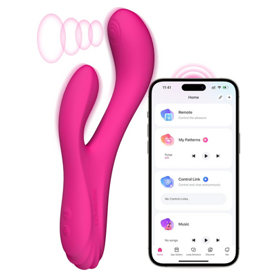 LOVENSE Osci 3 Rabbit Sex Toy Vibrator with APP Control,G-spot Vibrator & Oscillation Massager with Dual Motor for Clitoral Stimulator,Adult Toys for Women Couple with Wireless Remote Control Vibrator
