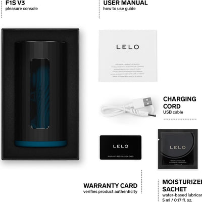 LELO F1S V3 Pleasure Console with App, Adult Sex Toys for Men, Automatic Male Sex Toy with 8 Settings and an AI, Male Masturbator, Penis Vibrator, Red
