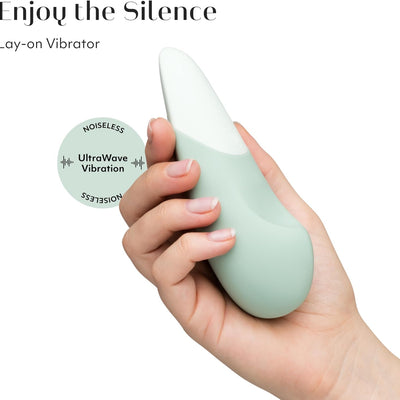 Womanizer Vibe Lay On Clitoris Vibrator for Women | Silent Clit Stimulation Adult Toys | Vibrating Sex Toy | Clitoral Stimulator for Woman with 10 Patterns & Speeds | Waterproof & Rechargeable | Sage