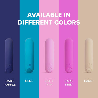 plusOne Bullet Vibrator for Women, Mini Vibrator Made of Body-Safe Silicone, Fully Waterproof, USB Rechargeable, Personal Massager with 10 Vibration Settings, Teal