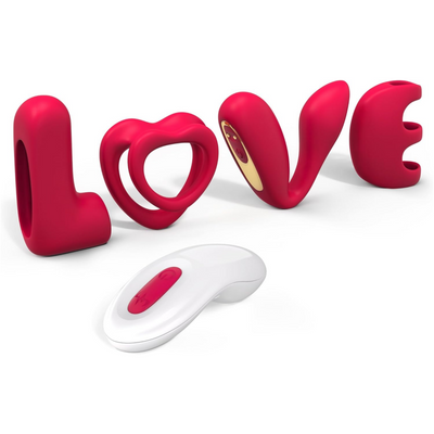 Tracy's Dog Love Vibrator Kit, Versatile Remote Adult Sex Toys Set for Women & Couples - External Stimulator, Dual Cock Ring, Couple & Finger Vibrator with Detachable Rechargeable Vibrating Bullet