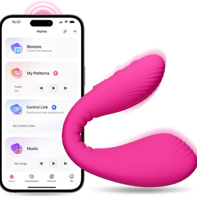 LOVENSE Dolce Remote Control Vibrator，Adult Sex Toys & Games,Womens Sex Toys,Clitoris & G-spot Vibrating Sex Toy for Double Stimulation with 10 Vibration Patterns