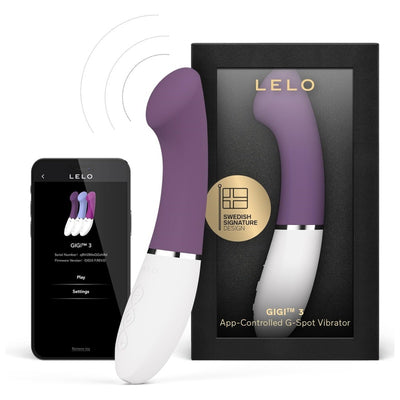 LELO Gigi 3 App-Controlled G-Spot Vibrator for Women with 8 Pleasure Settings, Female Vibrator, Sex Toy, Adult Toy (Plum)