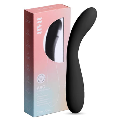 Ava ARC G-Spot Vibrator | 100% Waterproof Body Safe Silicone | The only Sex Toy You Will Ever Need! | Clitioral Adult Sex Toys & Finger Vibrators | Rechargable Vibrators for Women by Women - Black