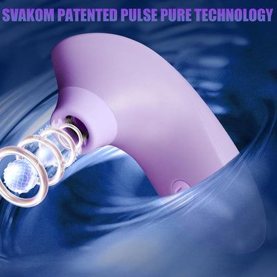 Rose Sex Toy Sucking Vibrators - SVAKOM Pulse Pure Rose Sucker APP Remote Interactive Female Vibrator with 5 * 5 Suction - Clitoral Stimulator Dildo Personal Massager Adult Toys for Women Pleasure