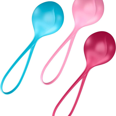 Satisfyer Strengthening Balls - Kegel Ball Exercise Weights, Ben Wa Balls, Pelvic Floor Training, Tightening, Ideal for Beginners, 3-Piece Set (2.18-3.45 oz.)