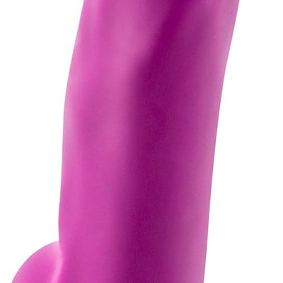 Blush Adult Sex Toys – Avant D7 Ergo – 7.5 Inch G Spot & P Spot Dildo – Platinum Cured Purio Ultrasilk Dual Density Silicone Dildo with Suction Cup & Strap-On Compatible – Women Men Couples – Purple