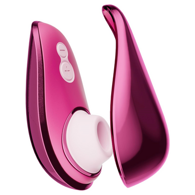 Womanizer x Iggy Azalea Liberty 2 Special Edition Pleasure Air Clit Sucker - Clitoral Suction Vibrator for Women and Couples - 8 Speeds - Waterproof Adult Sucking Sex Toy - Rechargeable - Metal Pink