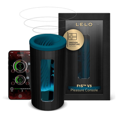 LELO F1S V3 Pleasure Console with App, Adult Sex Toys for Men, Automatic Male Sex Toy with 8 Settings and an AI, Male Masturbator, Penis Vibrator, Red