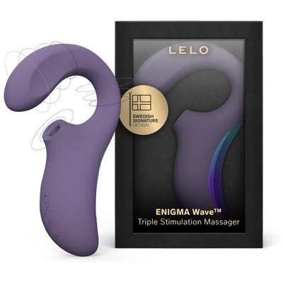 LELO Enigma Wave Triple Stimulation Wireless Vibrator for Women, Clit Sucking Vibrator and G-spot Vibrator with WaveMotion Technology and 8 Vibrating Patterns, Sex Toy with Triple Motor, Purple
