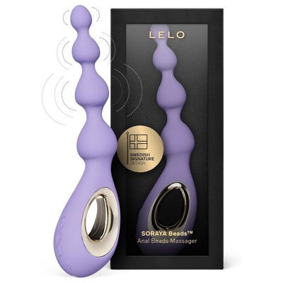 LELO Soraya Beads Vibrating Anal Beads Massager with Bow-Motion Technology and 8 Vibrating Patterns, Adult Anal Toys (Violet Dusk)