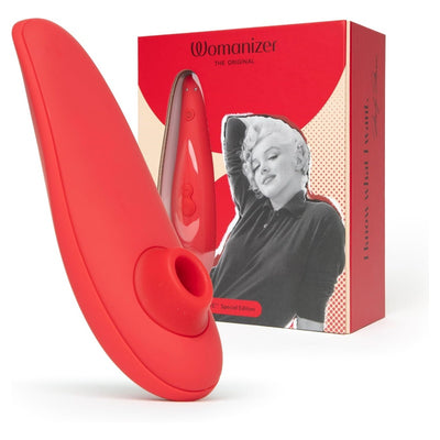 Womanizer x Marilyn Monroe Special Edition Clitoris Vibrator for Women | Clit Sucker Adult Toys | Vibrating Sex Toy | Clitoral Stimulator with 12 Suction Speeds | Waterproof & Rechargeable|Red