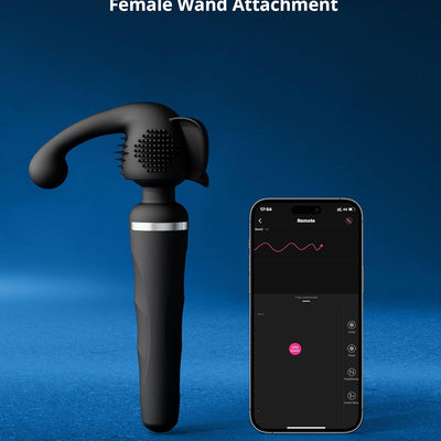 LOVENSE Domi 2 Classic Wand Vibrator Accessories, Clitoral G Spot Stimulator for Women with APP Remote Control Toys, Anal Massager Sex Toy for Female