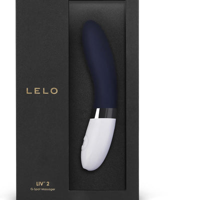 LELO LIV 2 Intimate Electric Gspot Vibrator, Vibrators with Thrilling Vibes and Medium Size to Fit Every Woman, Adult Sex Toys Women, Women Sex Toy Vibrator, G Spot Toy, Vibrators Female, Blue