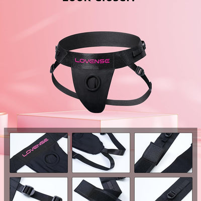 LOVENSE Harness for Lapis Strapless Strap-On Dildo, Adjustable Strap On Harness Wearable Panties Adult Sex Toy for Women Couples Pegging