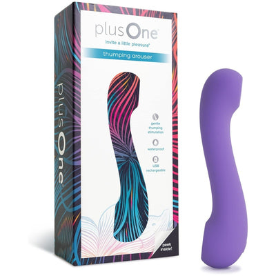 plusOne Thumping Arouser - 10 Settings to Stimulate The G-Spot and for Internal + External Pleasure - Waterproof & Rechargeable