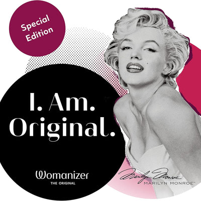 Womanizer x Marilyn Monroe Special Edition Clitoris Vibrator for Women | Clit Sucker Adult Toys | Vibrating Sex Toy | Clitoral Stimulator with 12 Suction Speeds | Waterproof & Rechargeable|Red