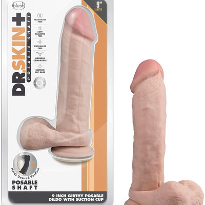 Triple Density Lifelike Soft Yet Erect Penis - Suction Cup & O-Ring Compatible - Women Men Couples P-Spot Pegging Role Play Adult Sex Toy- Vanilla
