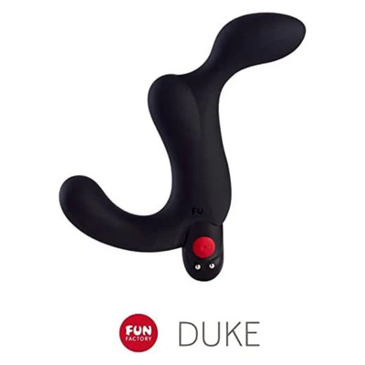 Fun Factory Adult Toys | 'Duke' Prostate Massager | Vibrating Prostate Butt Plug | Sex Toys for Women, Men, & Couples (Black)