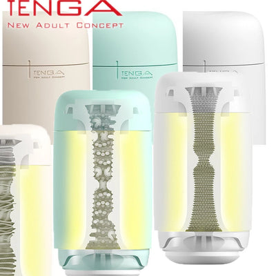 TENGA Soft Puffy Masturbator Cup PUF Adult Massager Vacuum Artificial Real Vagina Pussy Flirting Pocket Reusable Male Sex Toys