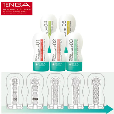 TENGA TRAINING CUP MTC and MTCK Training Cup Original Male Masturbation Cup Massasger Premature Ejaculation Long-lasting Adult