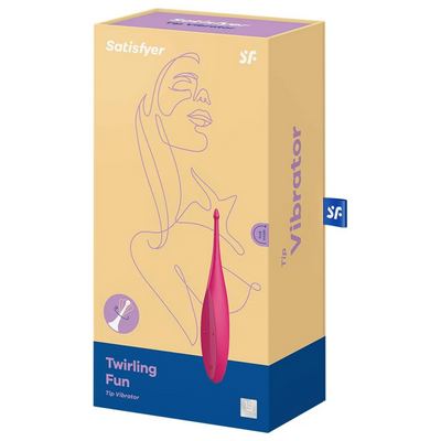 Satisfyer Twirling Fun Vibrator Sex Toy | Adult Toys for Women | Tip Vibrator with Circulating Stimulation Tip | Vibrating Sexual Pleasure Device | Stimulation Vibrators (Magenta)
