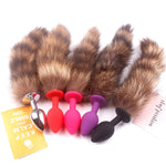 1 Pc Silicone Black Fox Tail Anal Plug for Woman and Men Sexy Butt Plug Adult SM Sex Toy Adult Products
