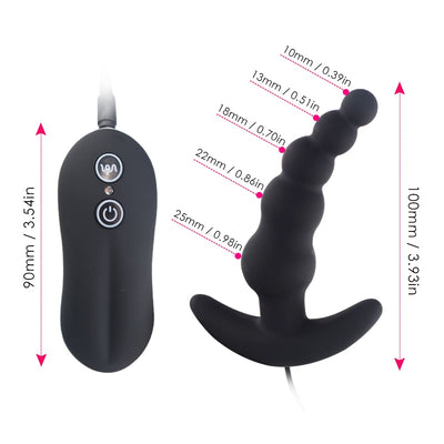 10 Speed Anal Beads Anal Vibrator Butt Plug Clitoris Stimulator Female Masturbation Male Prostate Massager Sex Toy for Adult