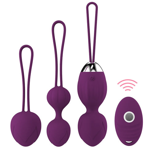 10 Speed Vibrator Kegel Balls Ben Wa Ball G Spot Vibrator Wireless Remote Control Vaginal Tighten Exercise Sex Toys for Women