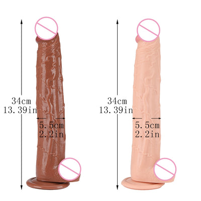 13 Inch Big Dildo Vibrator Suction Cup Dildo Realistic Huge Horse Dildos Women Strapon Female Masturbation Lesbain Sex Toys