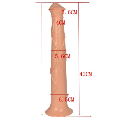 16.5inch Long Animal Dildo Huge Dildo Super Big Horse Dildo with Suction Cup Realistic Penis Sex Toys Adults for Woman
