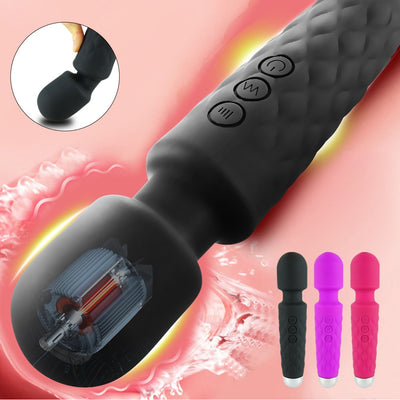 2020 Powerful AV Vibrator Magic Vagina Wand Clitoris Stimulator Vibrators Sex Toys for Women G Spot for Masturbator USB Dildo
