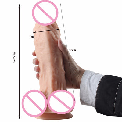 32.5*7cm Huge Big Dildo with Strong Suction Cup Waterproof Adult Sex Toy Suction Cup Long Dildo Sex Toys for Women Sex Products