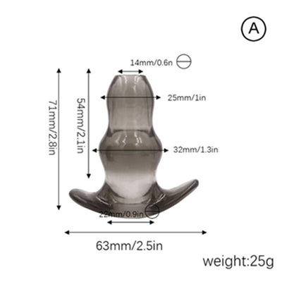 4 Sizes Hollow Anal Plug Soft Speculum Prostate Massager Butt Plug Enema Sex Toys for Woman Men Anal Dilator Sex Products