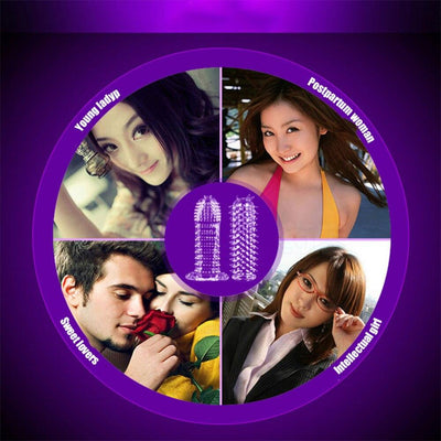 5pcs/set TPE Penis Sleeve Delay Time Crystal Cock Rings Reusable Condom Penis Extension Penis Rings Adult Sex Toys for Men