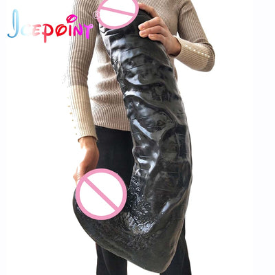66cmX15.5cm Huge Long Dildo Realistic 5inch Giant Penis Massive Cock Women Man Sex Toys Adult Products Sex Shop Window Display